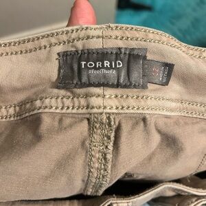 Torrid Tan buttoned skinny jeans